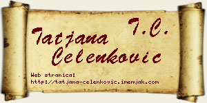 Tatjana Čelenković vizit kartica